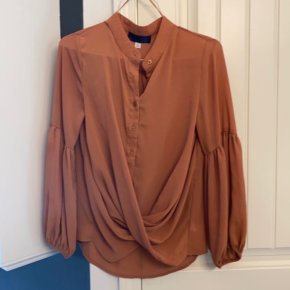 Orange blouse